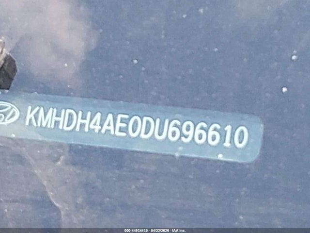 44934439 :رقم المزاد ، KMHDH4AE0DU696610 vin ، 2013 Hyundai Elantra Limited مزاد بيع