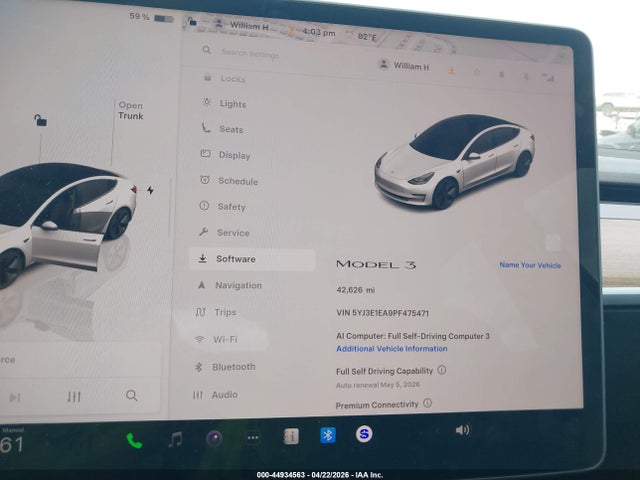 Aukcja sprzedaży 2023 Tesla Model 3 Rear-wheel Drive, vin: 5YJ3E1EA9PF475471, numer aukcji: 44934563