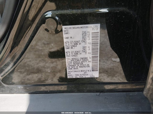 Продаж на аукціоні авто 2018 Nissan Rogue Sv, vin: 5N1AT2MVXJC805741, номер лоту: 44934625