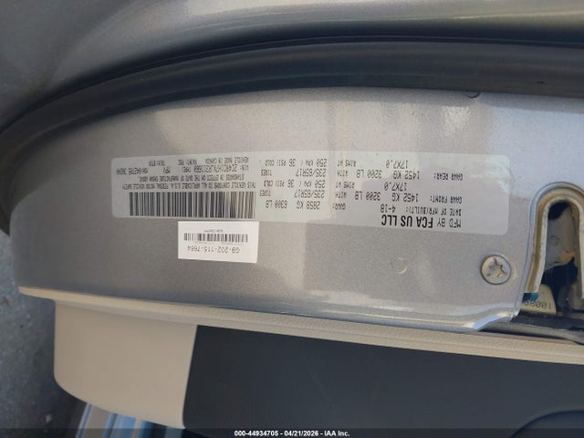 44934705 :رقم المزاد ، 2C4RC1H7XJR311660 vin ، 2018 Chrysler Pacifica Hybrid Touring Plus مزاد بيع