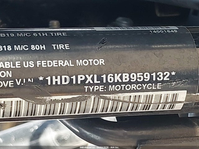 1HD1PXL16KB959132 Harley-Davidson FLHXSE