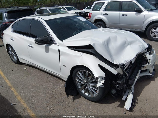 44934888 :رقم المزاد ، JN1EV7ARXJM439359 vin ، 2018 Infiniti Q50 3.0t Luxe مزاد بيع