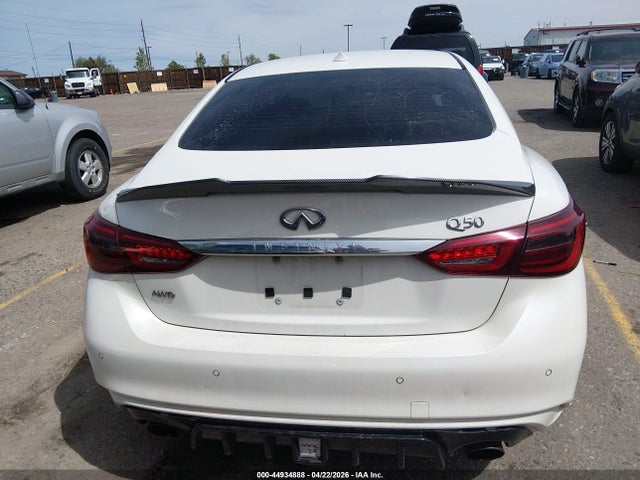 44934888 :رقم المزاد ، JN1EV7ARXJM439359 vin ، 2018 Infiniti Q50 3.0t Luxe مزاد بيع