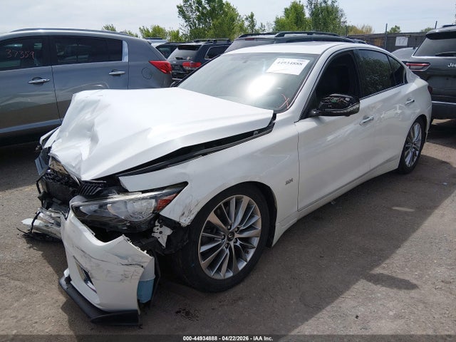44934888 :رقم المزاد ، JN1EV7ARXJM439359 vin ، 2018 Infiniti Q50 3.0t Luxe مزاد بيع