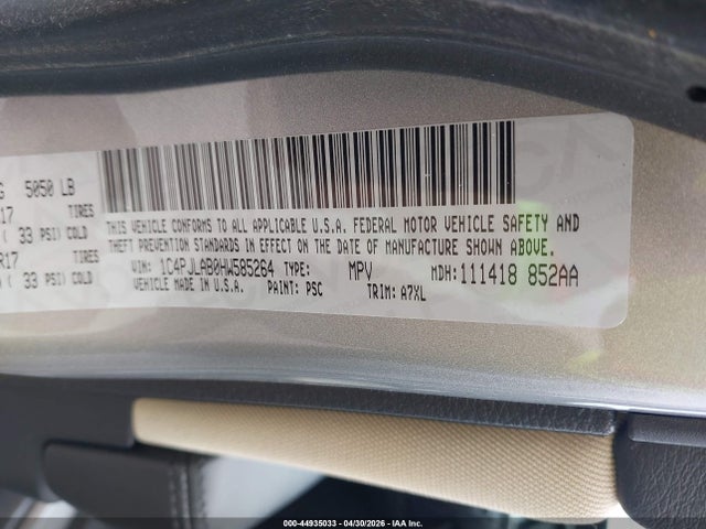 Продаж на аукціоні авто 2017 Jeep Cherokee Sport Fwd, vin: 1C4PJLAB0HW585264, номер лоту: 44935033