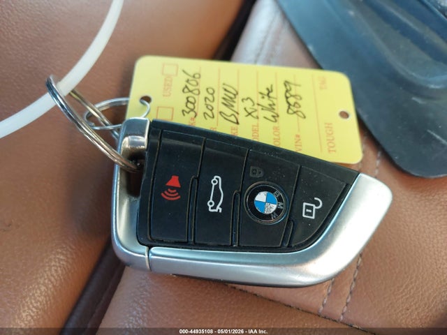 2020 Bmw X3 Xdrive30i მანქანა იყიდება აუქციონზე, vin: 5UXTY5C07LLT38589, აუქციონის ნომერი: 44935108