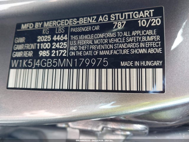 Mercedes-Benz CLA 250 2021 W1K5J4GB5MN179975 Image 9