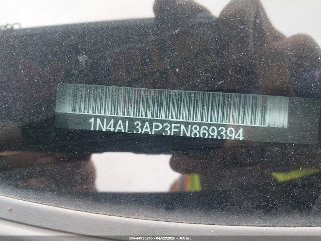 Продаж на аукціоні авто 2015 Nissan Altima 2.5 S, vin: 1N4AL3AP3FN869394, номер лоту: 44935245