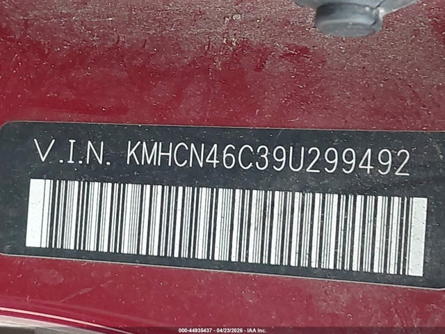 Продаж на аукціоні авто 2009 Hyundai Accent Gls, vin: KMHCN46C39U299492, номер лоту: 44935437