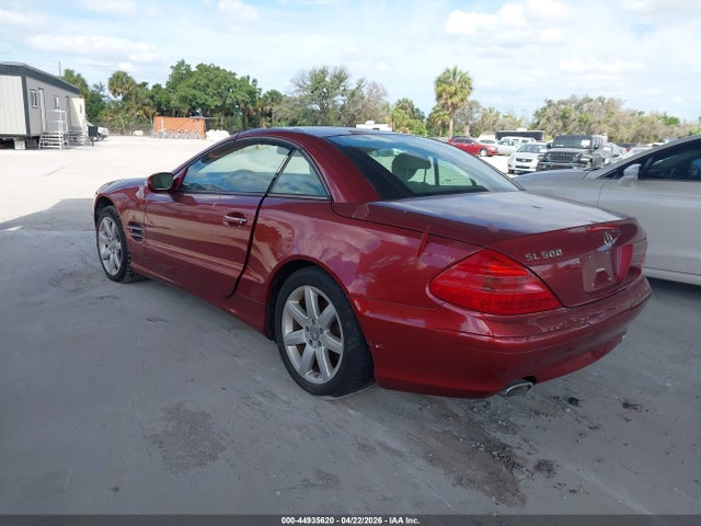 2003 Mercedes-benz Sl 500 მანქანა იყიდება აუქციონზე, vin: WDBSK75F83F029044, აუქციონის ნომერი: 44935620