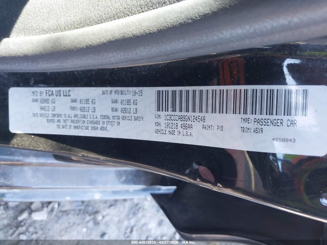 Продаж на аукціоні авто 2016 Chrysler 200 Limited, vin: 1C3CCCAB9GN124548, номер лоту: 44935835
