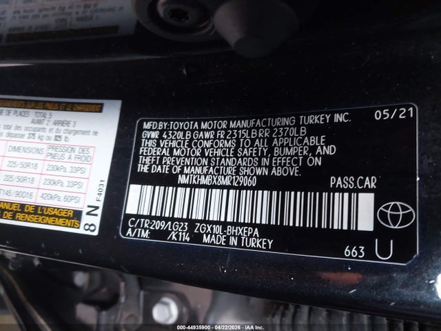 Toyota C-hr Limited 2021 NMTKHMBX8MR129060 Image 9