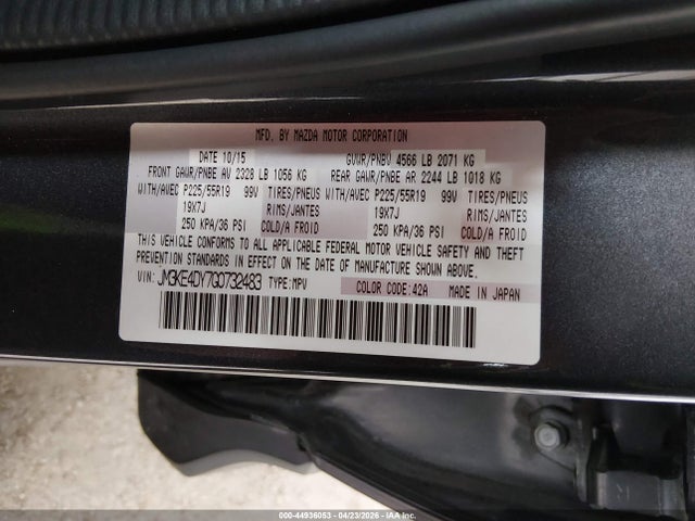 Aukcja sprzedaży 2016 Mazda Cx-5 Grand Touring, vin: JM3KE4DY7G0732483, numer aukcji: 44936053