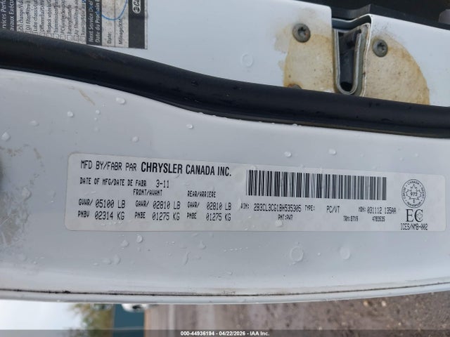 Aukcja sprzedaży 2011 Dodge Charger, vin: 2B3CL3CG1BH535305, numer aukcji: 44936194