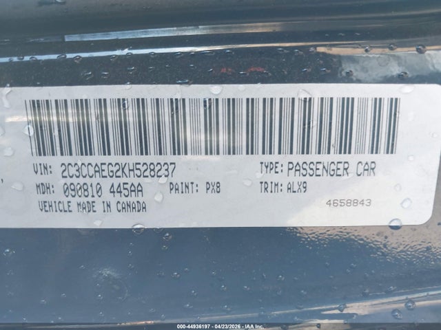 Aukcja sprzedaży 2019 Chrysler 300 Limited, vin: 2C3CCAEG2KH528237, numer aukcji: 44936197