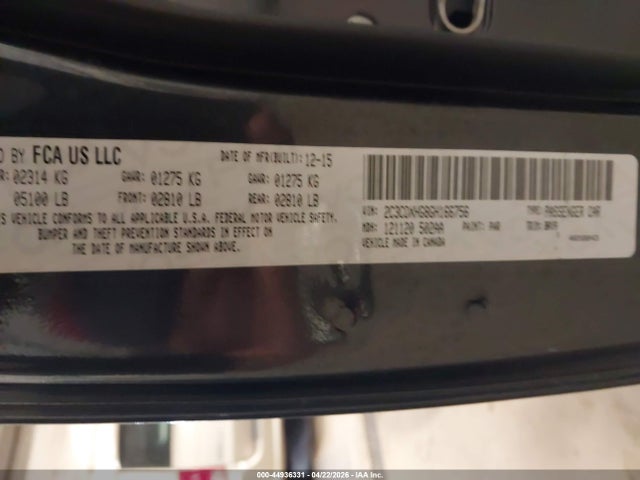 2016 Dodge Charger Sxt მანქანა იყიდება აუქციონზე, vin: 2C3CDXHG8GH166756, აუქციონის ნომერი: 44936331