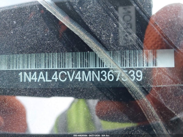 44936364 :رقم المزاد ، 1N4AL4CV4MN367539 vin ، 2021 Nissan Altima Sr Vc-turbo Fwd مزاد بيع