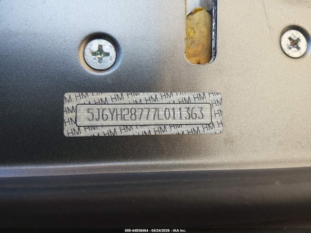 44936464 :رقم المزاد ، 5J6YH28777L011363 vin ، 2007 Honda Element Ex مزاد بيع