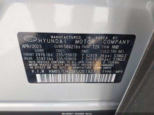 KM8S7DA25PU081927 Hyundai Santa Fe Plug-in Hybrid Limited