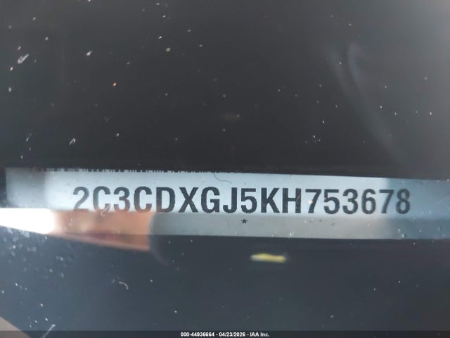 Продажа на аукционе авто 2019 Dodge Charger Scat Pack Rwd, vin: 2C3CDXGJ5KH753678, номер лота: 44936664