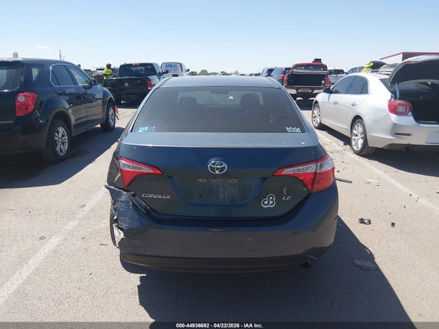 Продажа на аукционе авто 2016 Toyota Corolla Le, vin: 5YFBURHE8GP510209, номер лота: 44936692