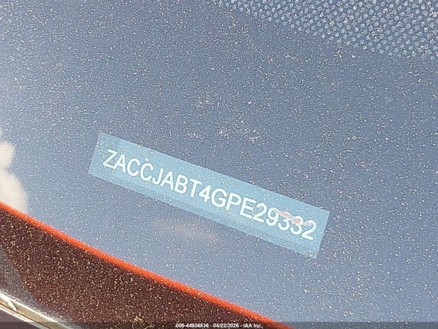 2016 Jeep Renegade Latitude მანქანა იყიდება აუქციონზე, vin: ZACCJABT4GPE29332, აუქციონის ნომერი: 44936836