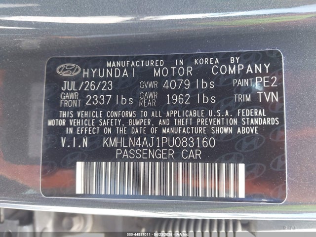 KMHLN4AJ1PU083160 Hyundai Elantra Hybrid Limited