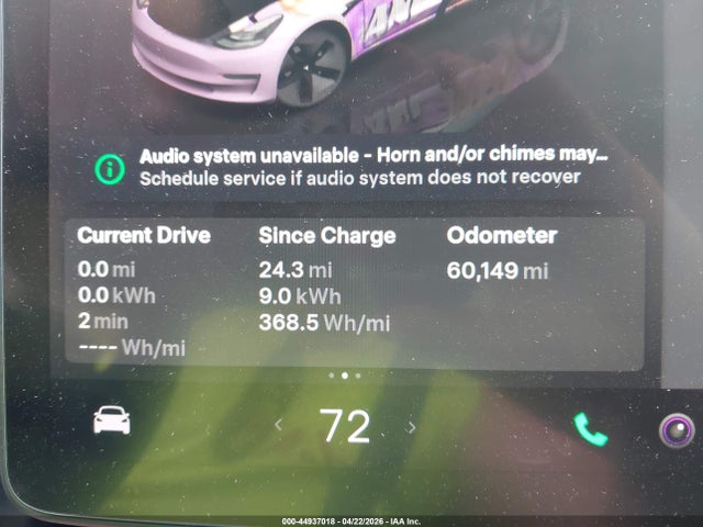 Aukcja sprzedaży 2022 Tesla Model 3 Rear-wheel Drive, vin: 5YJ3E1EA0NF305786, numer aukcji: 44937018