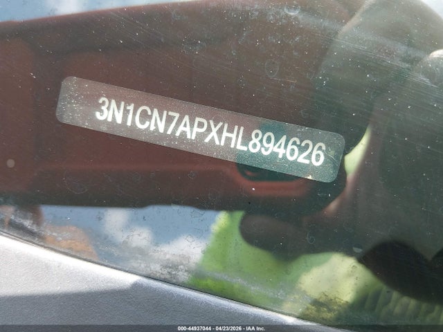 3N1CN7APXHL894626 Nissan Versa 1.6 Sv