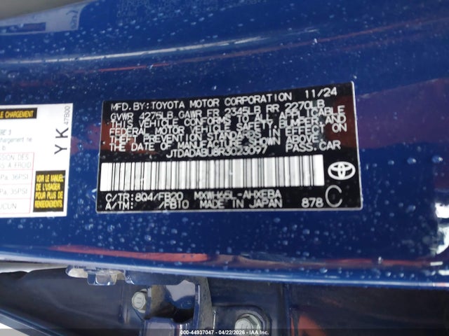 Toyota Prius Le Awd-e 2024 JTDADABU8R3023097 Image 9