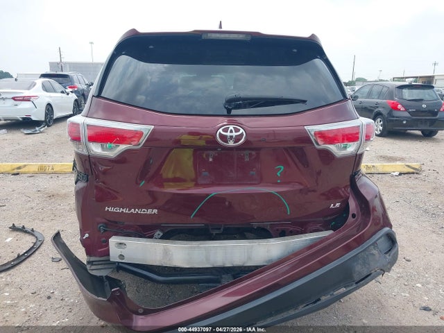 Aukcja sprzedaży 2015 Toyota Highlander Le Plus V6, vin: 5TDZKRFH7FS063685, numer aukcji: 44937097