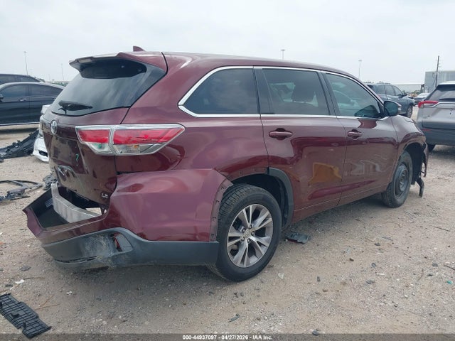 Aukcja sprzedaży 2015 Toyota Highlander Le Plus V6, vin: 5TDZKRFH7FS063685, numer aukcji: 44937097