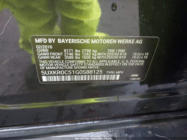 5UXKR0C51G0S88125 BMW X5 Xdrive35i
