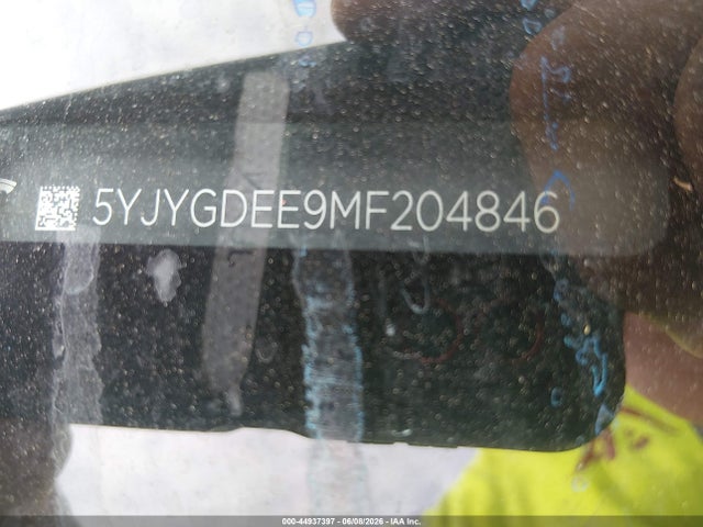Продаж на аукціоні авто 2021 Tesla Model Y Long Range Dual Motor All-wheel Drive, vin: 5YJYGDEE9MF204846, номер лоту: 44937397