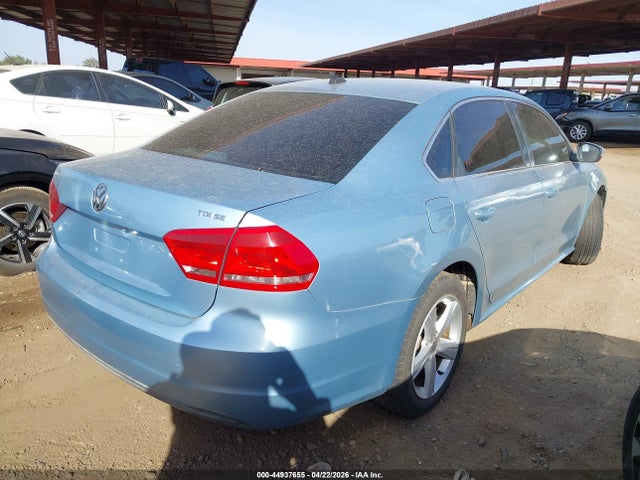 44937655 :رقم المزاد ، 1VWBN7A39DC056290 vin ، 2013 Volkswagen Passat 2.0l Tdi Se مزاد بيع