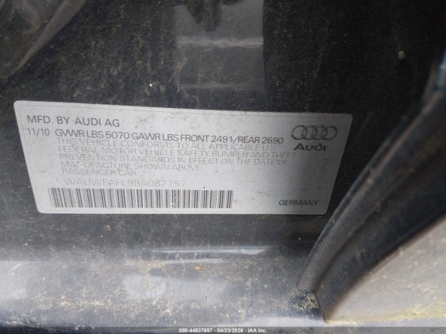 Продаж на аукціоні авто 2011 Audi A4 2.0t Premium, vin: WAUWFAFL9BA082157, номер лоту: 44937697