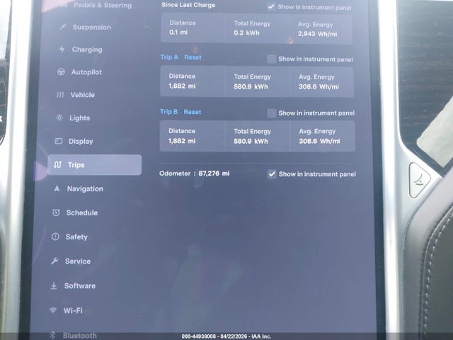Aukcja sprzedaży 2017 Tesla Model S 60/75, vin: 5YJSA1E11HF214876, numer aukcji: 44938008