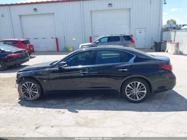 2018 Infiniti Q50 3.0t Luxe მანქანა იყიდება აუქციონზე, vin: JN1EV7AR0JM438513, აუქციონის ნომერი: 44938065