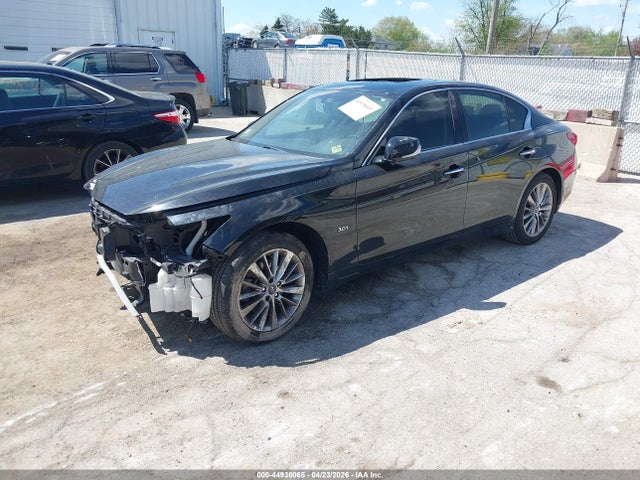 2018 Infiniti Q50 3.0t Luxe მანქანა იყიდება აუქციონზე, vin: JN1EV7AR0JM438513, აუქციონის ნომერი: 44938065
