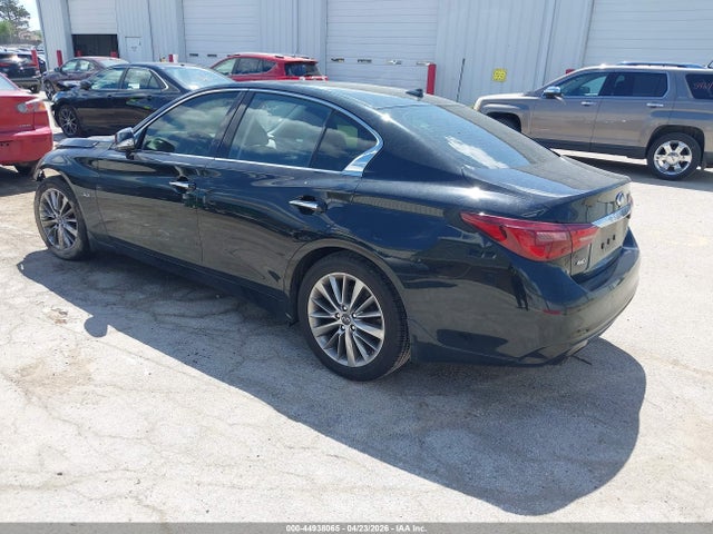 2018 Infiniti Q50 3.0t Luxe მანქანა იყიდება აუქციონზე, vin: JN1EV7AR0JM438513, აუქციონის ნომერი: 44938065