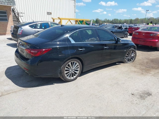 2018 Infiniti Q50 3.0t Luxe მანქანა იყიდება აუქციონზე, vin: JN1EV7AR0JM438513, აუქციონის ნომერი: 44938065