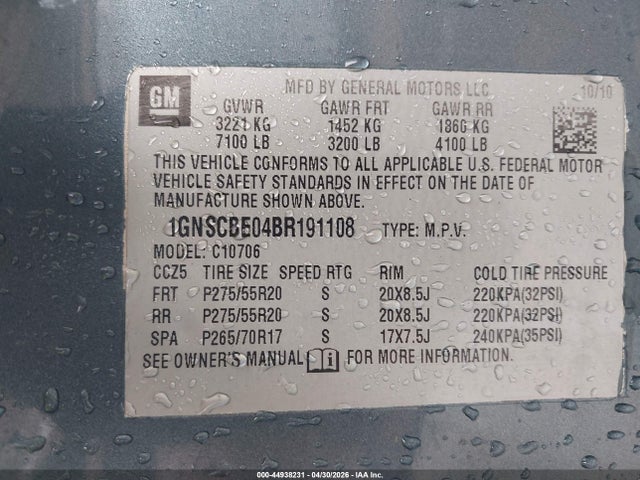 Продаж на аукціоні авто 2009 Gmc Yukon Slt2, vin: 1GKFK33039R193565, номер лоту: 44938231