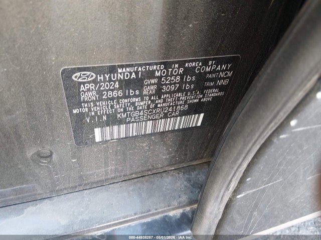 2024 Genesis G80 2.5t Awd მანქანა იყიდება აუქციონზე, vin: KMTGB4SCXRU241868, აუქციონის ნომერი: 44938287
