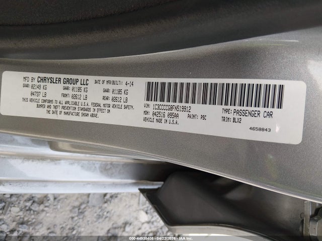 44938408 :رقم المزاد ، 1C3CCCCG8FN519912 vin ، 2015 Chrysler 200 C مزاد بيع