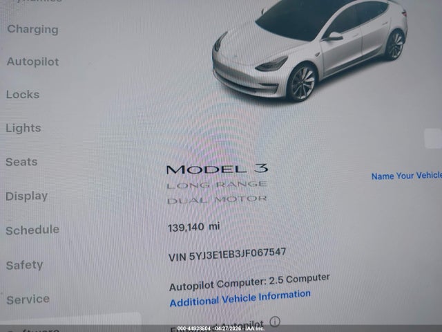 Продаж на аукціоні авто 2018 Tesla Model 3 Long Range/performance, vin: 5YJ3E1EB3JF067547, номер лоту: 44938604