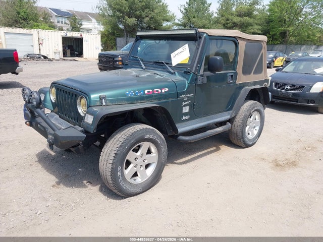 1999 Jeep Wrangler Sport მანქანა იყიდება აუქციონზე, vin: 1J4FY19S2XP496900, აუქციონის ნომერი: 44938627