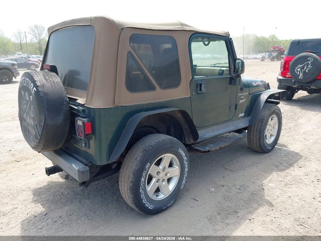 1999 Jeep Wrangler Sport მანქანა იყიდება აუქციონზე, vin: 1J4FY19S2XP496900, აუქციონის ნომერი: 44938627