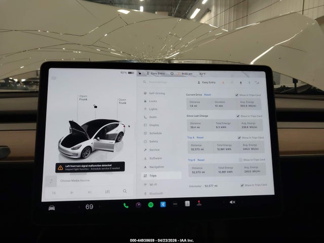 2023 Tesla Model 3 Rear-wheel Drive მანქანა იყიდება აუქციონზე, vin: 5YJ3E1EA6PF475346, აუქციონის ნომერი: 44938659
