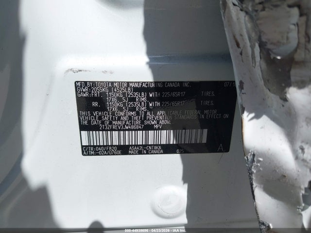 Toyota RAV4 LE 2018 2T3ZFREV3JW486847 Image 9