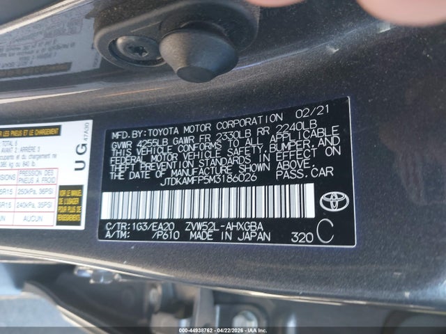 JTDKAMFP5M3186026 Toyota Prius Prime Limited
